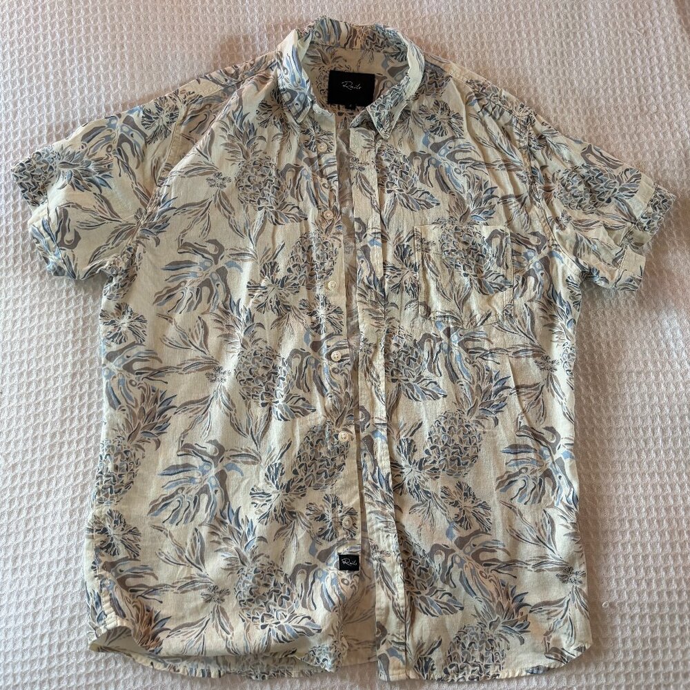 Rails Patterned Short Sleeve Button Down - image 1